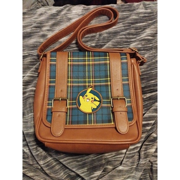 Loungefly Handbags - Loungefly Pokemon Pikachu Plaid Crossbody Purse Bag